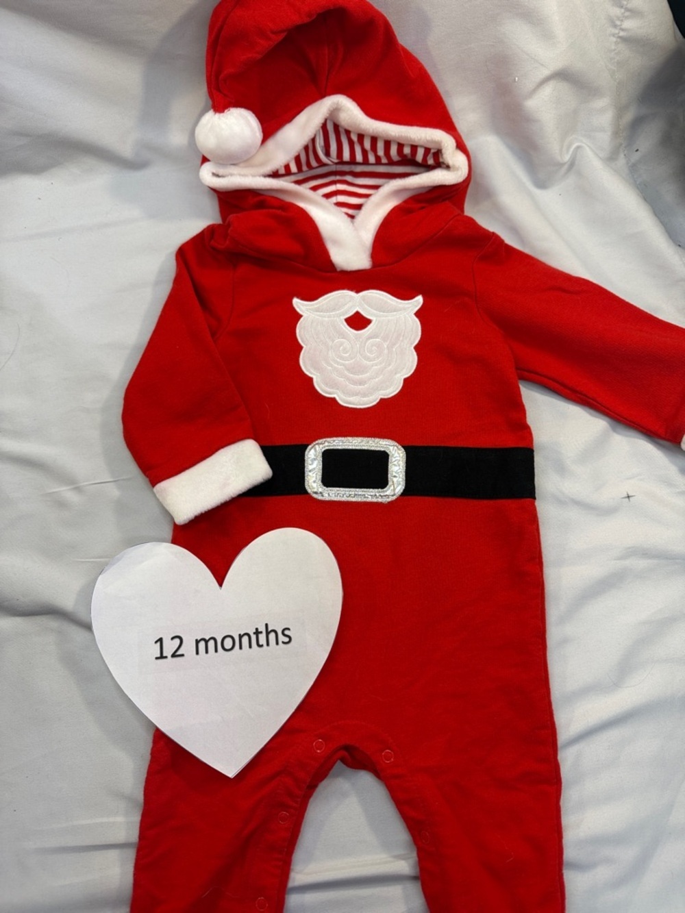 Cat & Jack - Red Santa Baby Onesie